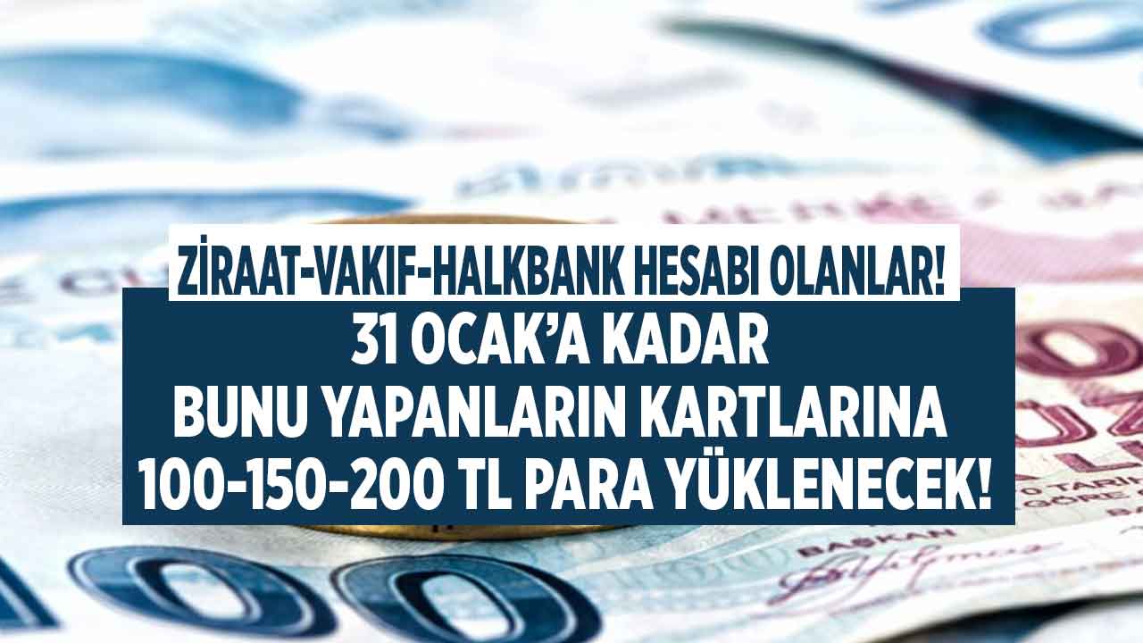 Ziraat Bankası Vakıfbank Halkbank hesabı olanlara duyuru Bankamatik