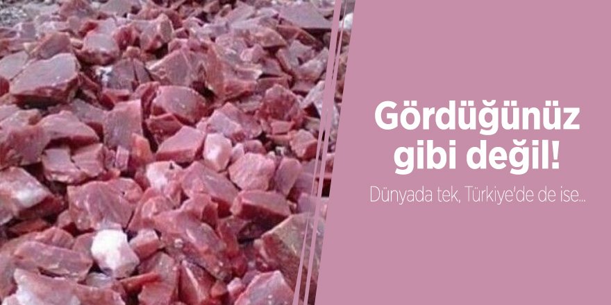 Dünyada tek, Türkiye'de ise...