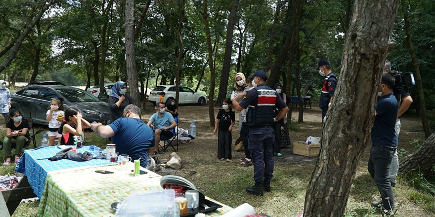 İstanbul'da Jandarma ekipleri piknik alanlarında denetim yaptılar! 5