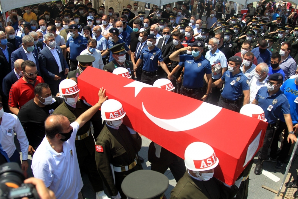Mersin şehidi Caner Mayendağı Samsun'da son yolculuğuna uğurlandı 5