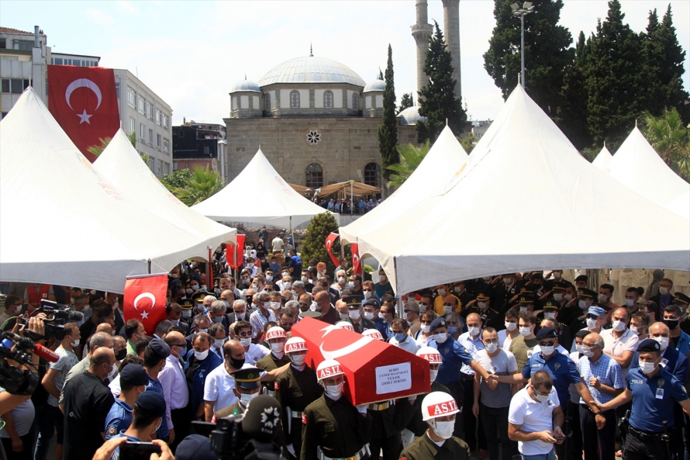 Mersin şehidi Caner Mayendağı Samsun'da son yolculuğuna uğurlandı 6