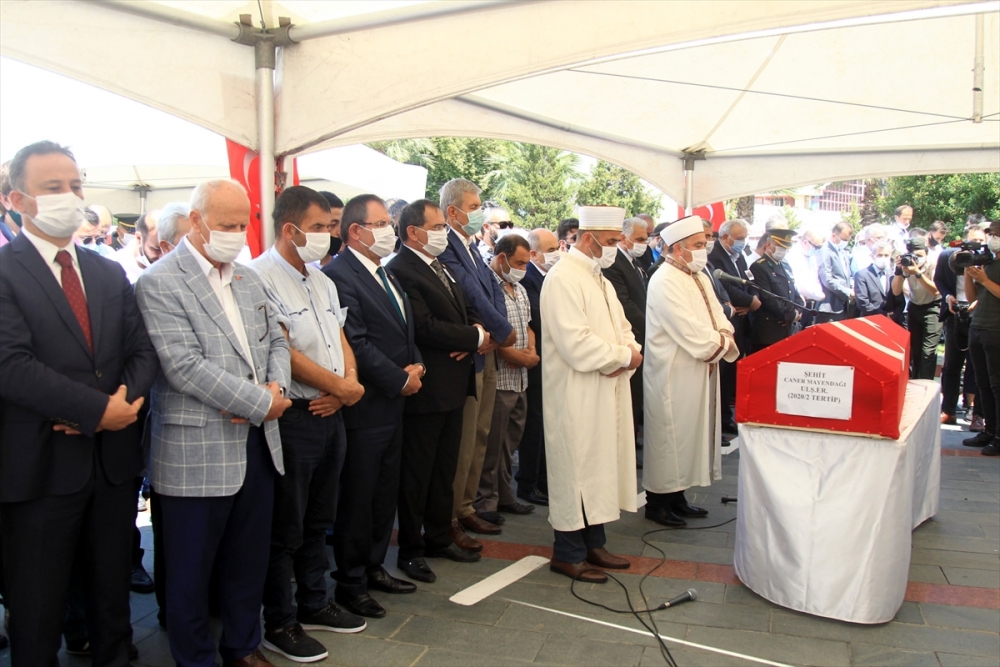 Mersin şehidi Caner Mayendağı Samsun'da son yolculuğuna uğurlandı 7