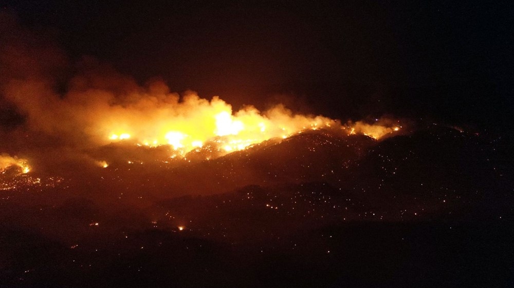 Adana Kozan'daki orman yangını sürüyor 8