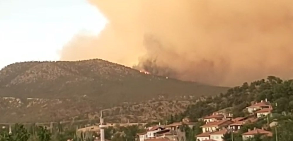 Ankara'da orman yangını! Saatlerdir müdahale ediliyor 5