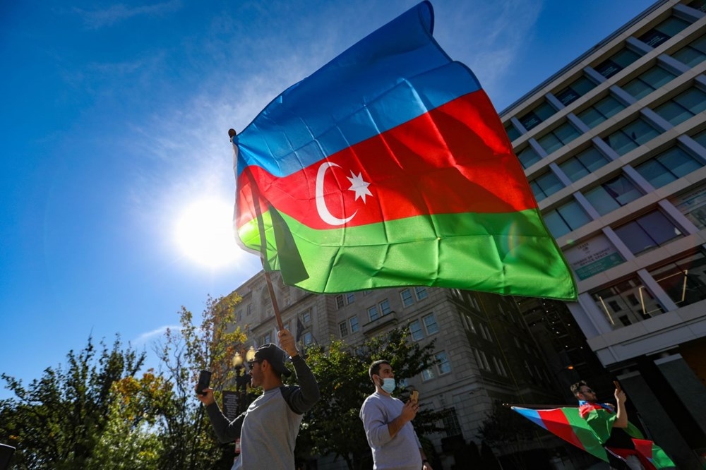 Beyaz Saray önünde Azerbaycan'a destek mitingi! 12