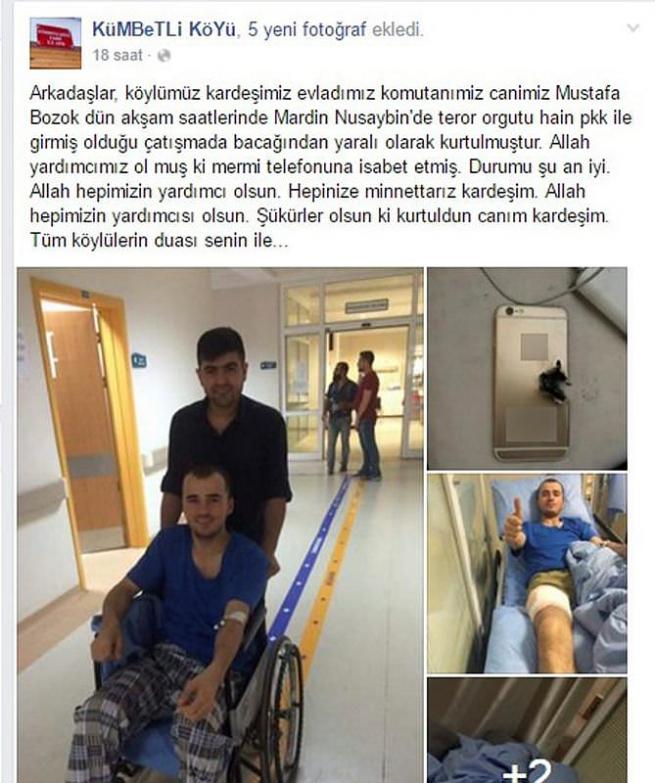 PKK kurşunundan cep telefonu korudu 7