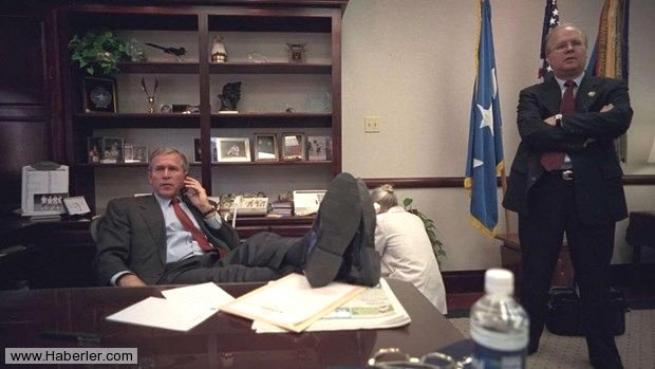 11 Eylül saldırısının hiç yayınlanmamış Bush fotoğrafları 22