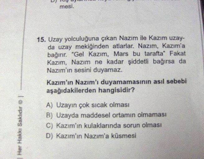 Hangi Kafayla Yazıldıklarını Anlayamayacağınız İlginç Sorular 2