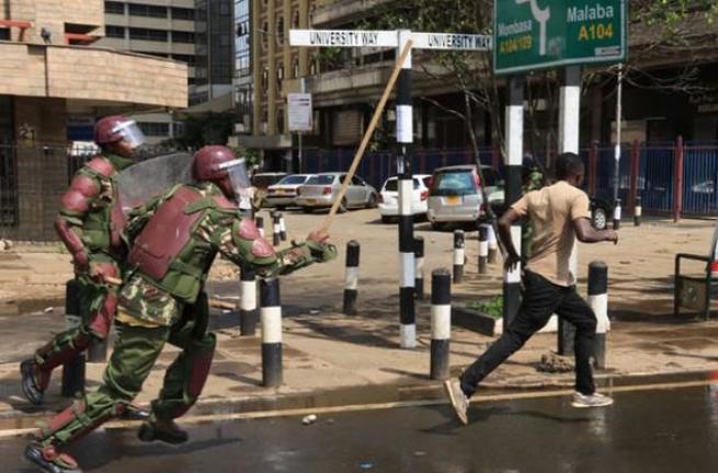 Kenya polisinden sert müdahale 10
