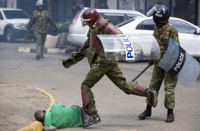 Kenya polisinden sert müdahale 6