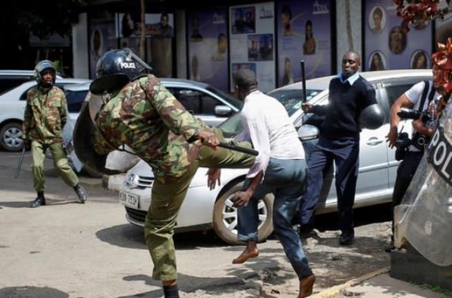 Kenya polisinden sert müdahale 7