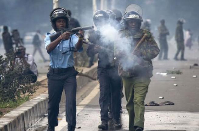 Kenya polisinden sert müdahale 9