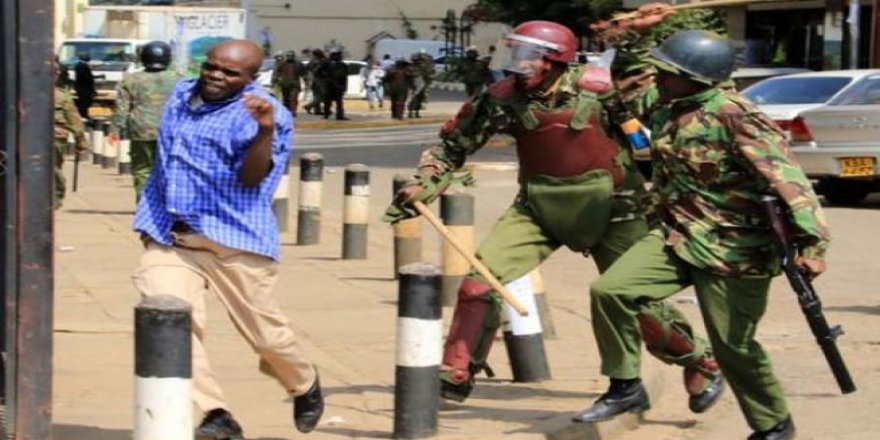 Kenya polisinden sert müdahale