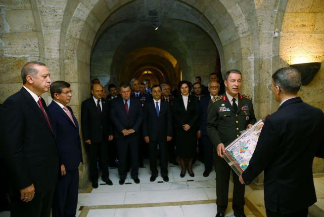 Erdoğan ve Davutoğlu Anıtkabir'de Nobel Ödülü Takdim Töreni'nde 1