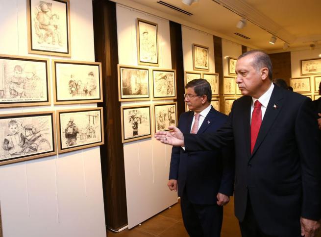 Erdoğan ve Davutoğlu Anıtkabir'de Nobel Ödülü Takdim Töreni'nde 12