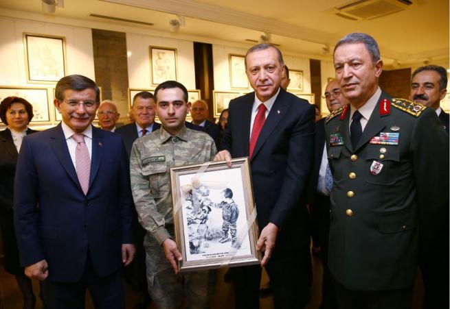 Erdoğan ve Davutoğlu Anıtkabir'de Nobel Ödülü Takdim Töreni'nde 13