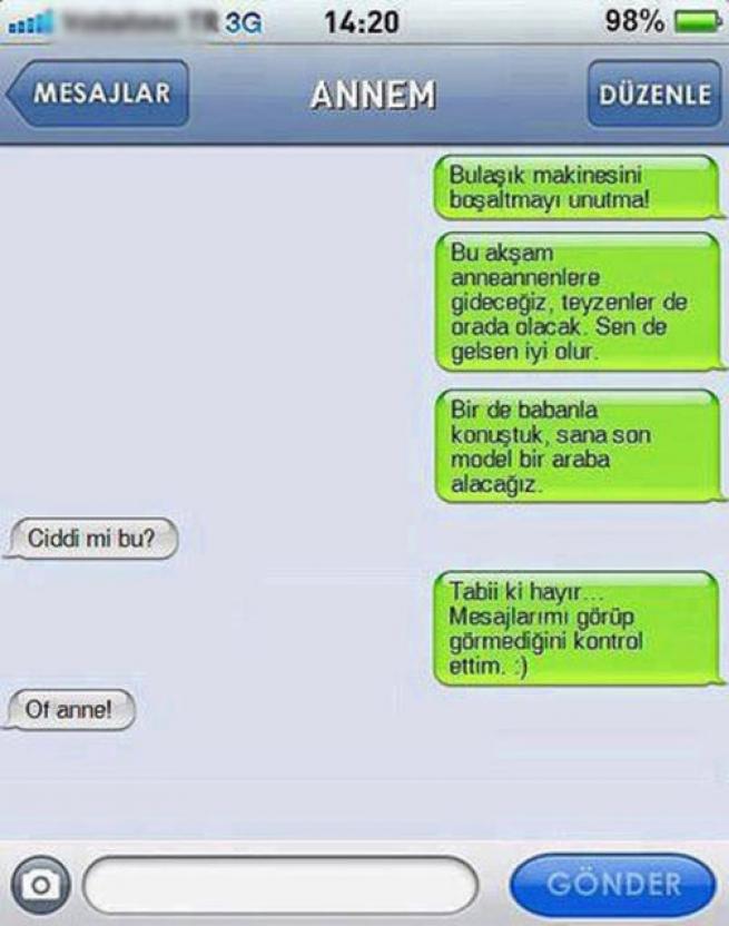 Anne babaların çocuklarına bıraktıkları eğlenceli mesajlar 30