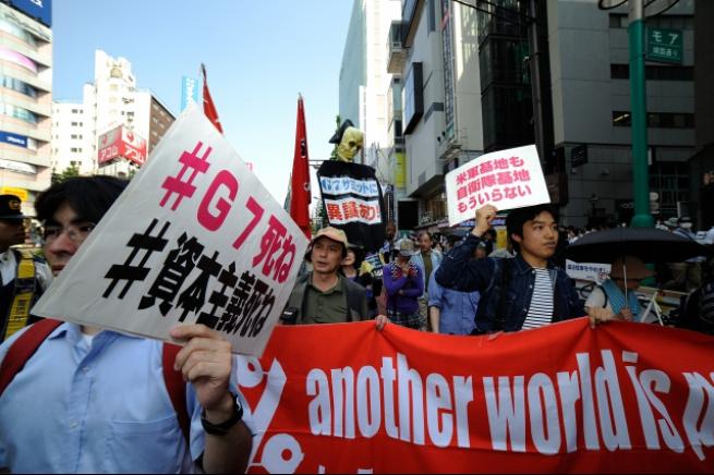 G7 Liderler Zirvesi protesto edildi 1