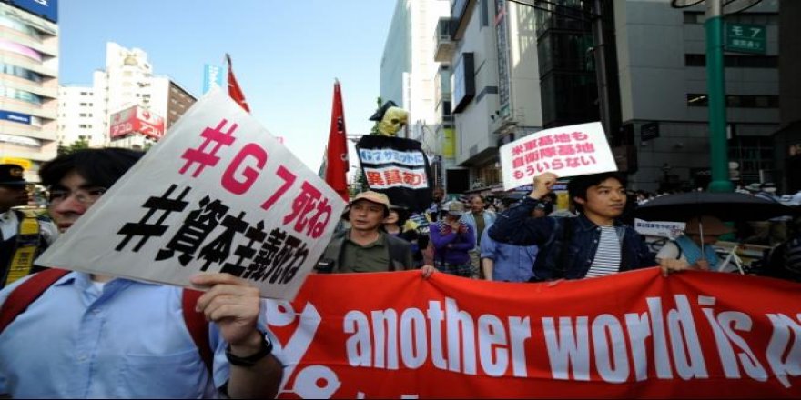 G7 Liderler Zirvesi protesto edildi