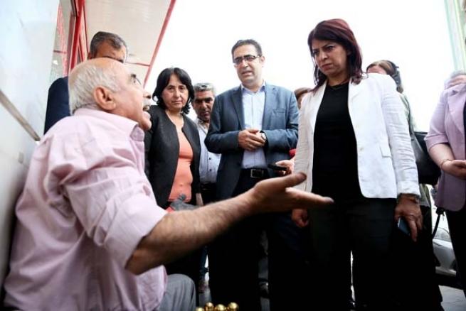 Sur ilçesine giden HDP'lilere soğuk duş 1