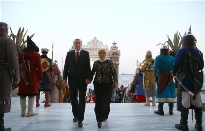 Cumhurbaşkanı Erdoğan'dan misafirleri için akşam yemeği 1