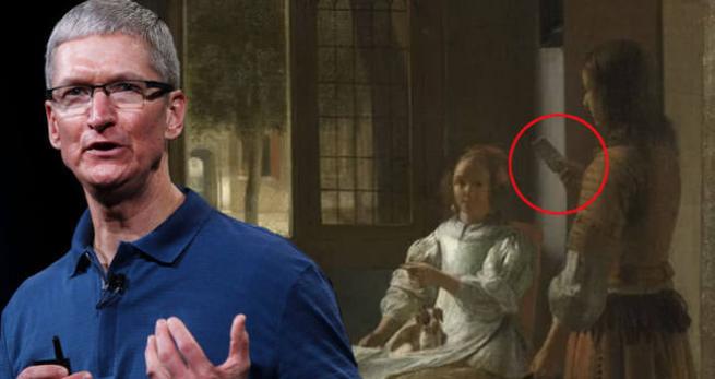350 yıllık tabloda iPhone! 3