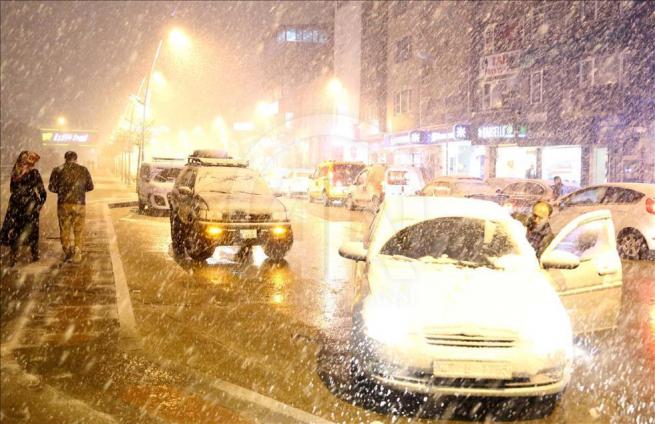 Erzurum'a nisan ayında kar yağdı 4