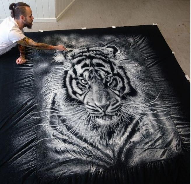 Yemek tuzuyla inanılmaz eserler ortaya koydu! 1