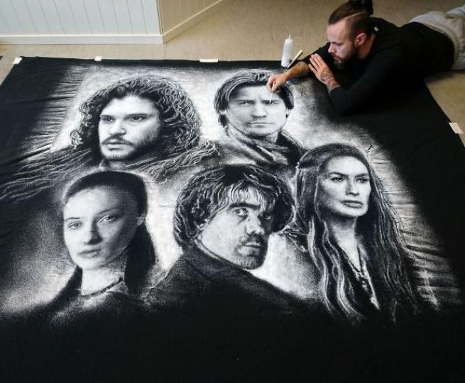 Yemek tuzuyla inanılmaz eserler ortaya koydu! 5