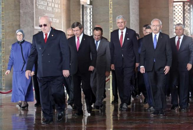 Anıtkabir'deki 23 Nisan törenine bu kareler damga vurdu . 11