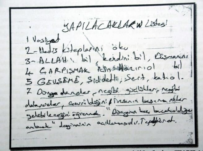 DAEŞ her örgüt üyesine vasiyet yazdırmış 11