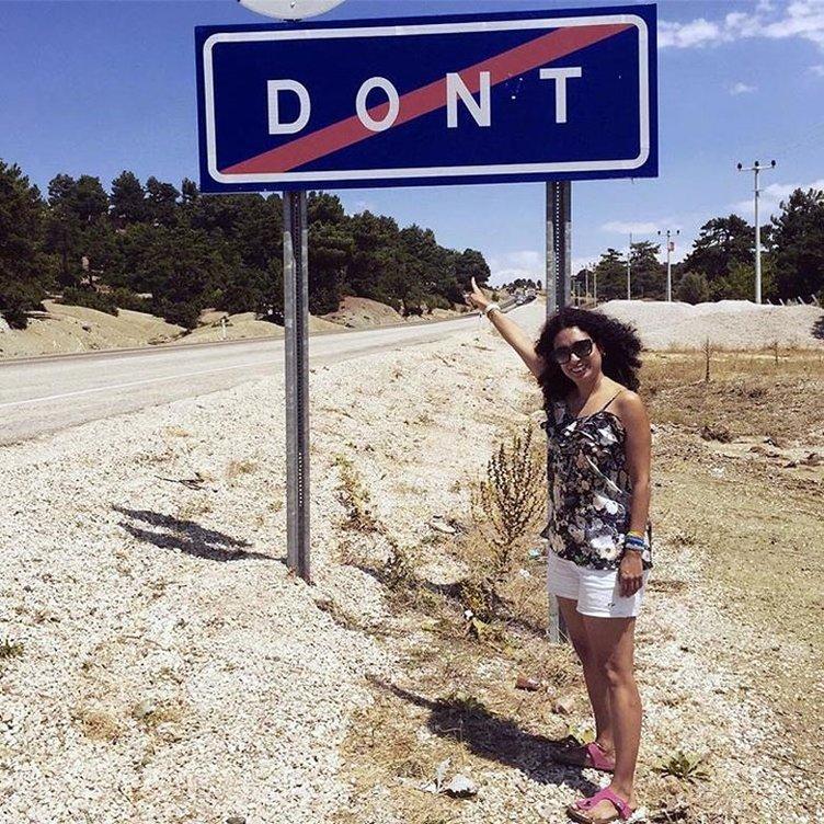 Dont levhasını görenler fotoğraf çektiriyor! 3