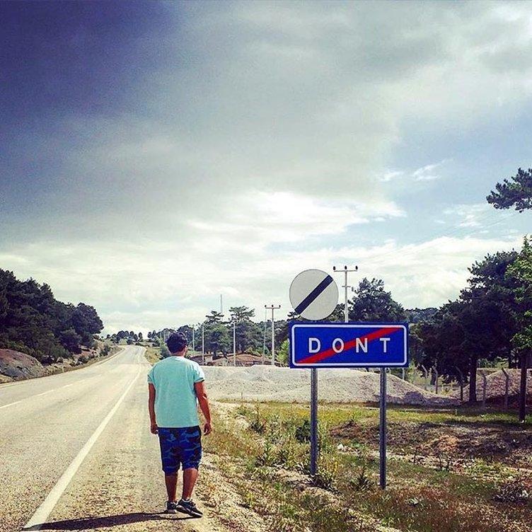 Dont levhasını görenler fotoğraf çektiriyor! 8