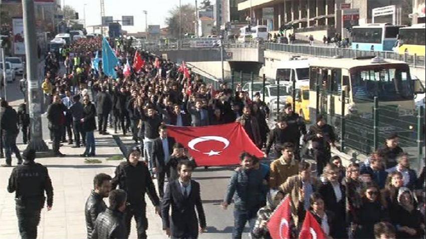 Ülkü Ocakları’ndan '57. Alay İstanbul yürüyüşü'