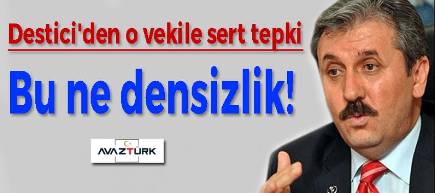 Destici'den o vekile sert tepki: Bu ne densizlik!
