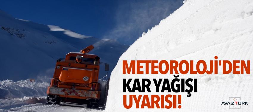 Meteoroloji'den doğu illerine kar yağışı uyarısı!
