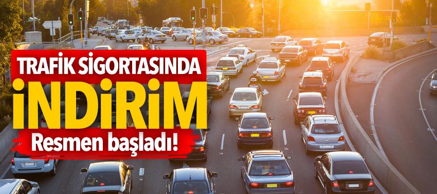 Trafik sigortasında indirim resmen başladı