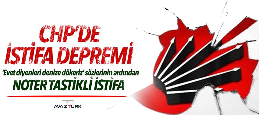 'Evet diyenleri denize dökeriz' sözlerinin ardından noter tastikli istifa