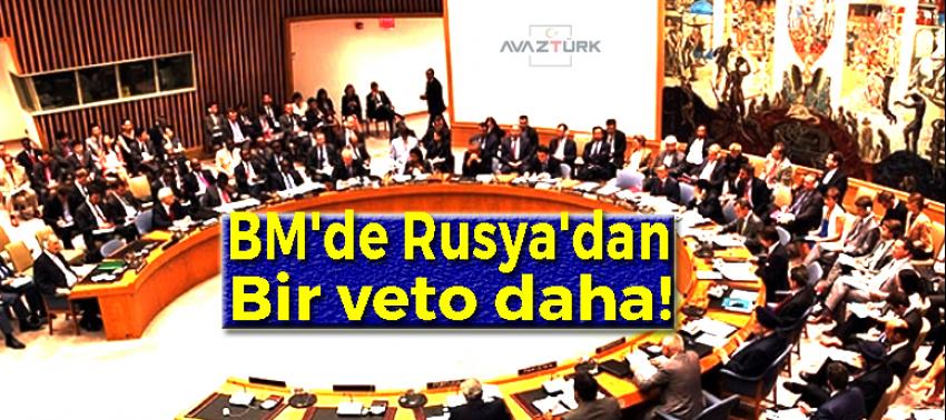 BM'de Rusya'dan bir veto daha!
