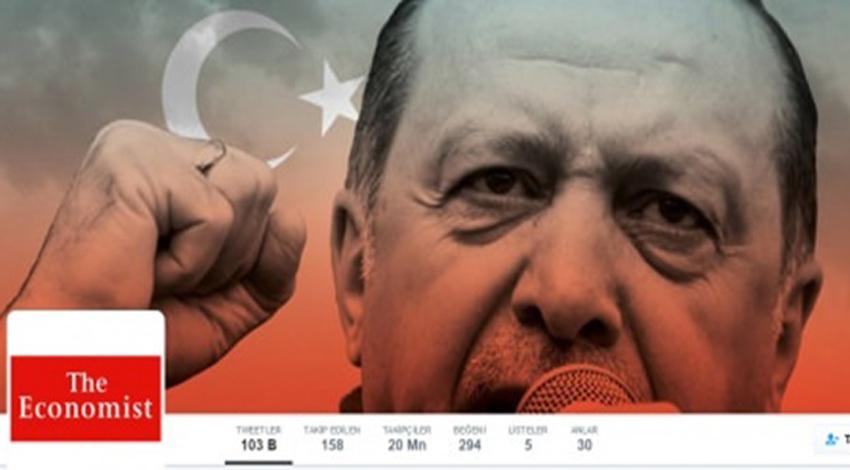 The Economist'ten alçak hareket! Twitter kapağına Erdoğan'ı koydu