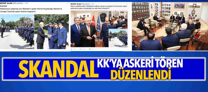 Skandal; KK’ya askeri tören düzenlendi