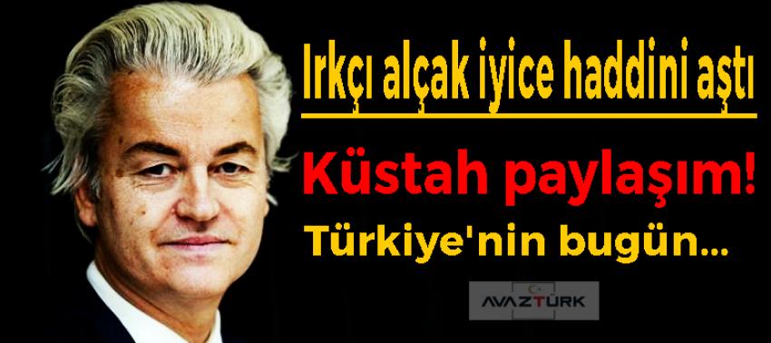 Irkçı alçak iyice haddini aştı!