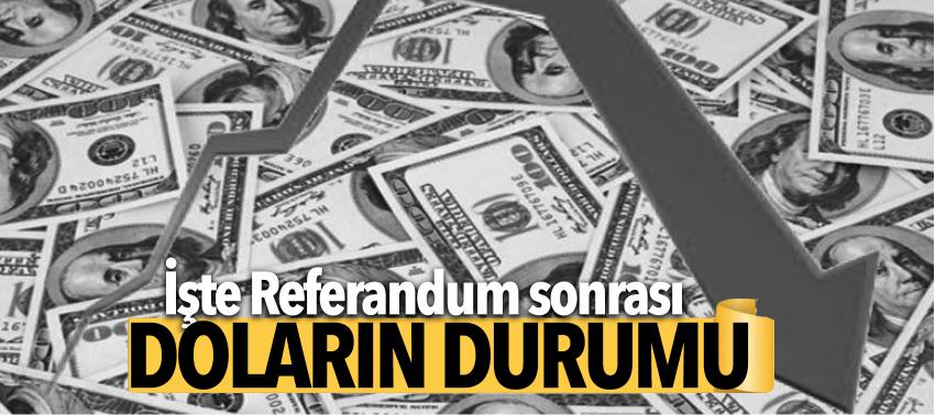 Referandum sonrası dolar geriledi