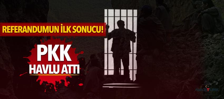 Referandumun ilk sonucu! PKK havlu attı