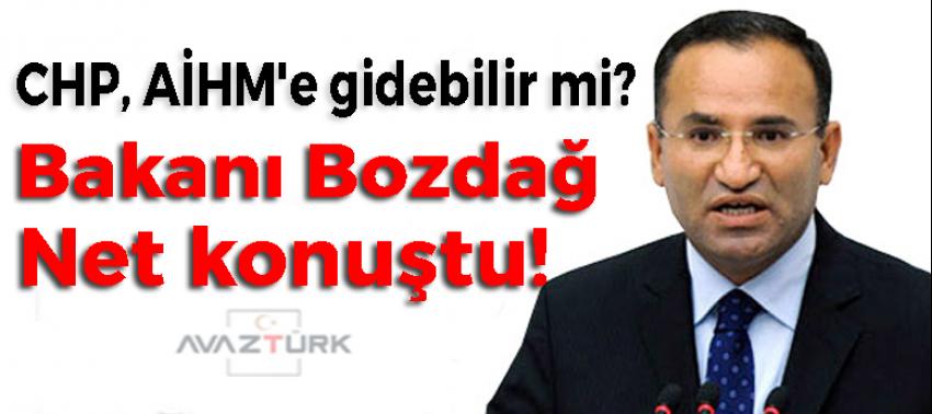 CHP, AİHM'e gidebilir mi? Bakandan cevap geldi