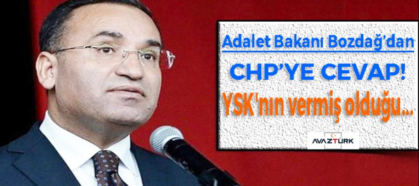 Bozdağ'dan CHP'nin AYM ve Danıştay başvurusuna cevap!