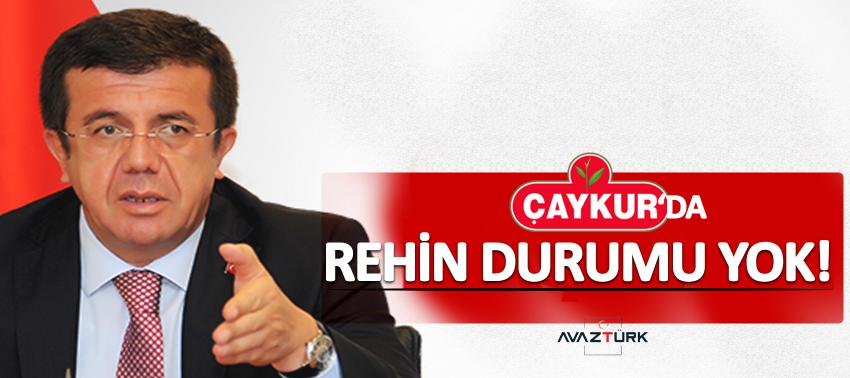 Bakan Zeybekci: ÇAYKUR'da rehin durumu yok!