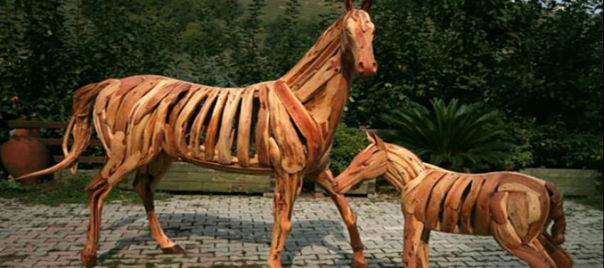 Ağaç köklerinden sanat