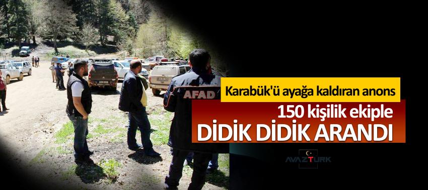 Karabük'ü ayağa kaldıran anons