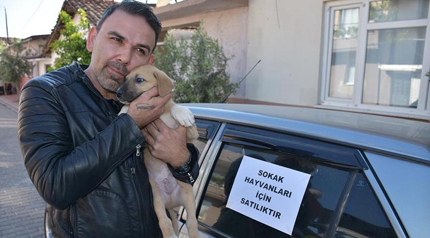 Sokak hayvanları için otomobilini satıyor!